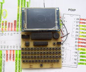 The first prototype on perfboard ...