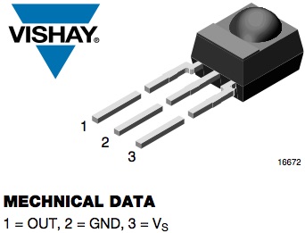 TSOP4838 pinout