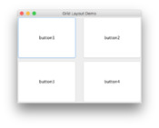 This is one of the integrated layout managers to organize GUI elements inside a frame.